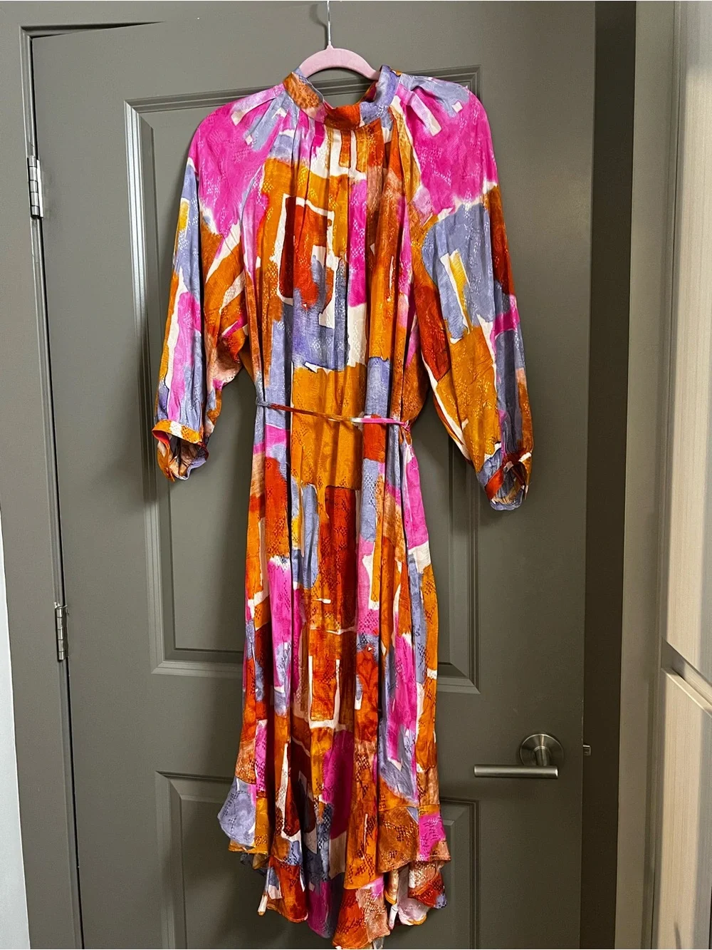 Anthropologie Maeve Jessamine Mock Neck Maxi Dress Size 1X Plus Size - Picture 3 of 6